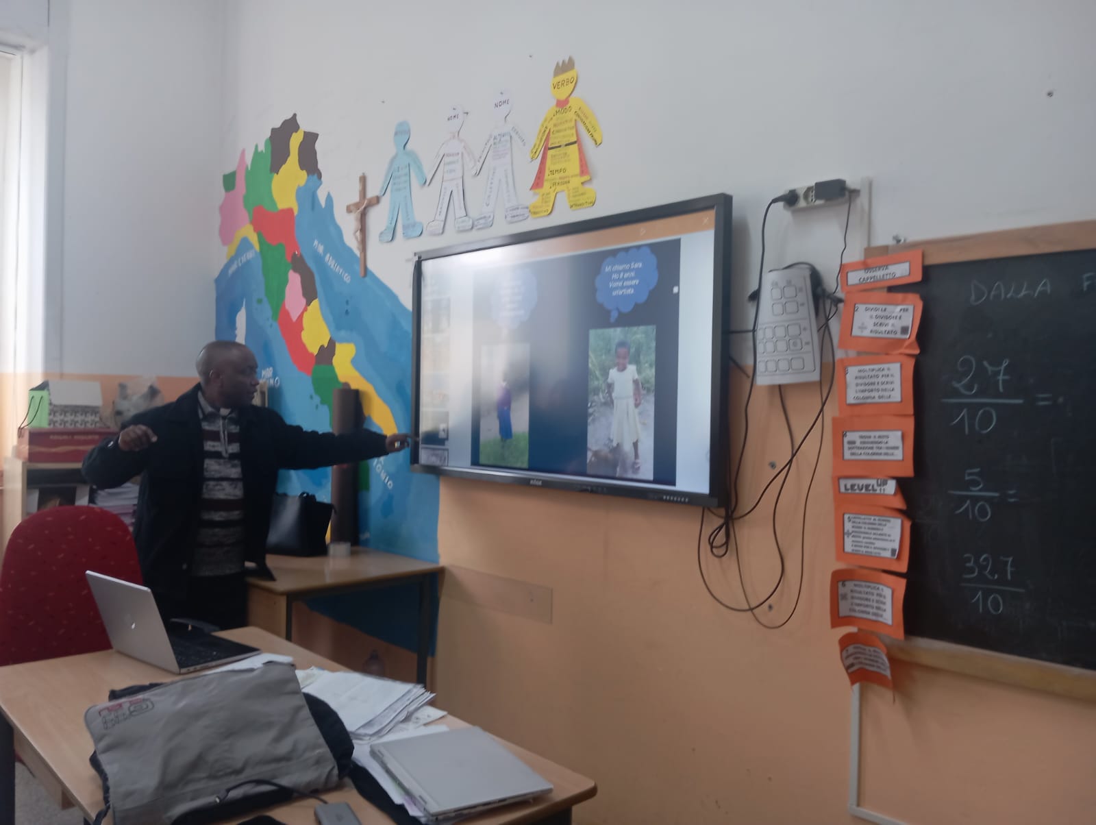 Visita a una scuola in Calabria